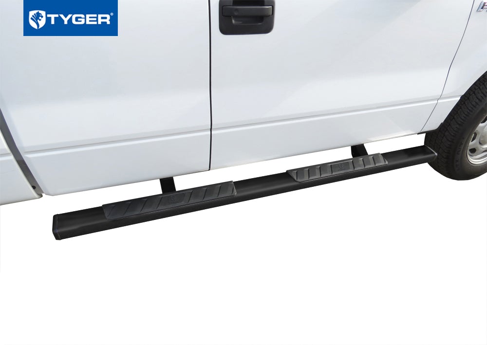 Tyger Auto, Tyger 4" Riser Step Bars Ford F150 SuperCab (2015-2022) Powder Coated Black