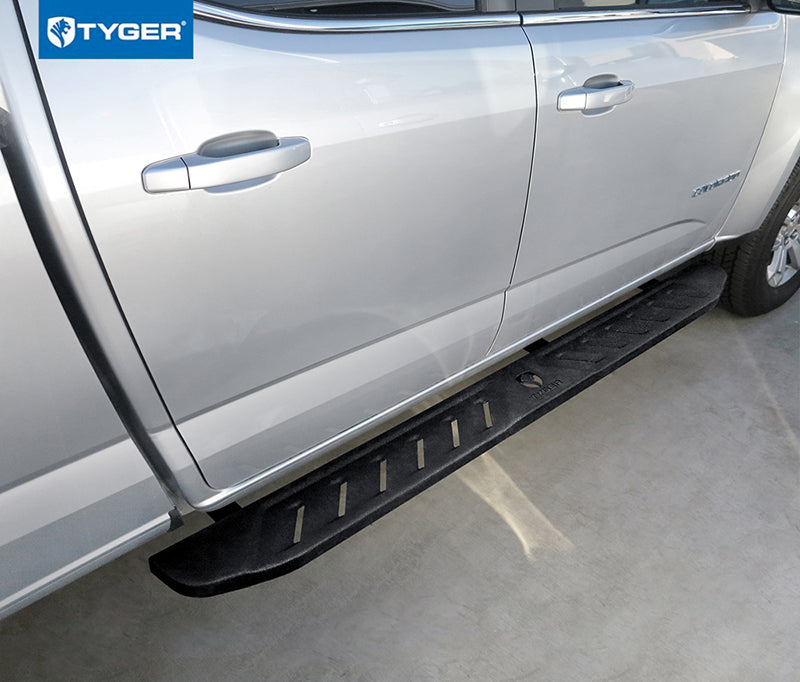 Tyger Auto, Tyger 6.6" Blade Running Boards Chevy Colorado / GMC Canyon Crew Cab (15-22) Textured Black