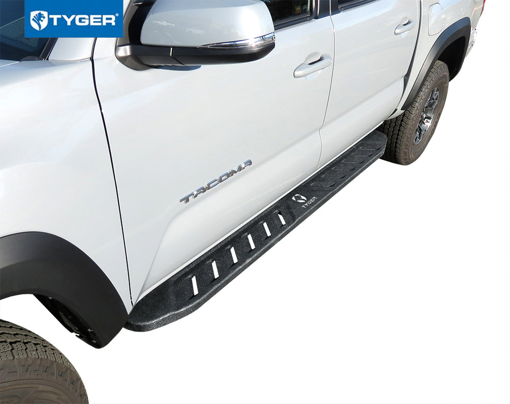 Tyger Auto, Tyger 6.6" Blade Running Boards Toyota Tacoma Double Cab (05-22) Textured Black