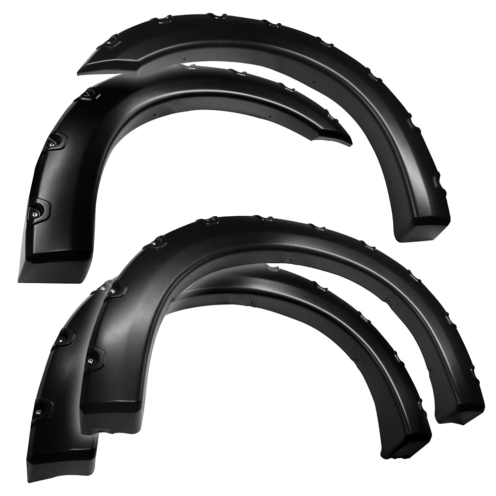 Tyger Auto, Tyger Bolt-Riveted Style Fender Flares Ford F250 I F350 Super Duty (99-07) [Matte Black] 4PC Rugged or Paintable Smooth Textured