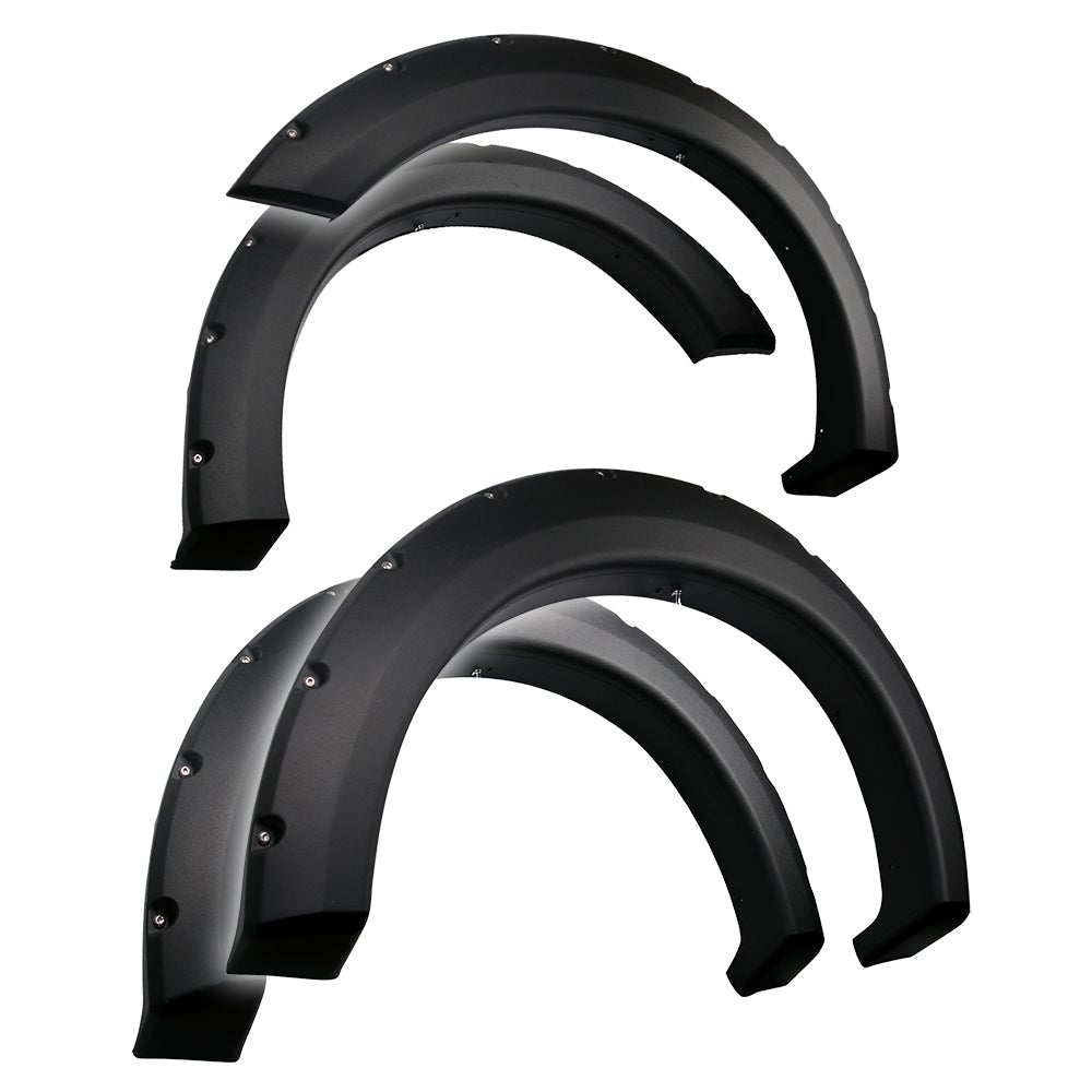 Tyger Auto, Tyger Bolt-Riveted Style Fender Flares  Lincoln Mark LT (06-08) [Matte Black] 4PC Rugged or Paintable Smooth Textured