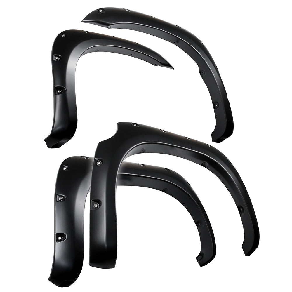 Tyger Auto, Tyger Bolt-Riveted Style Fender Flares Toyota Tundra (07-13) 4PC Paintable Smooth Matte Black