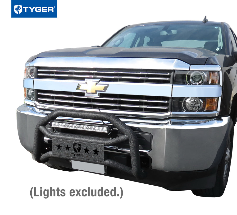 Tyger Auto, Tyger Bull Bar w/o Skid Plate Chevy Silverado / GMC Sierra (11-19) Textured Black