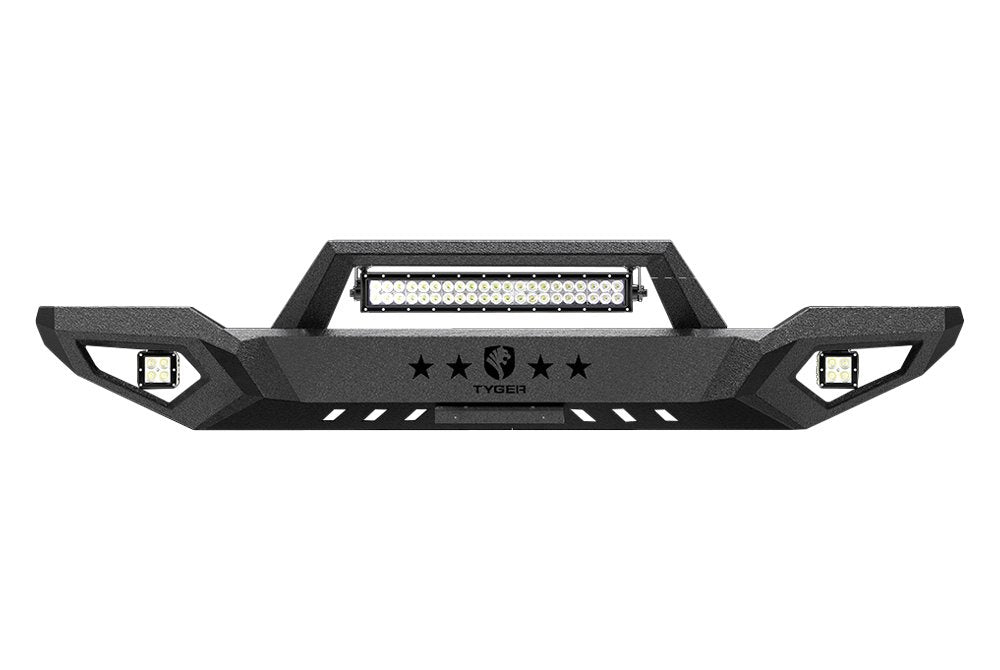 Tyger Auto, Tyger Fury Front Bumper Chevy Silverado 1500 (2016-2018) Textured Black