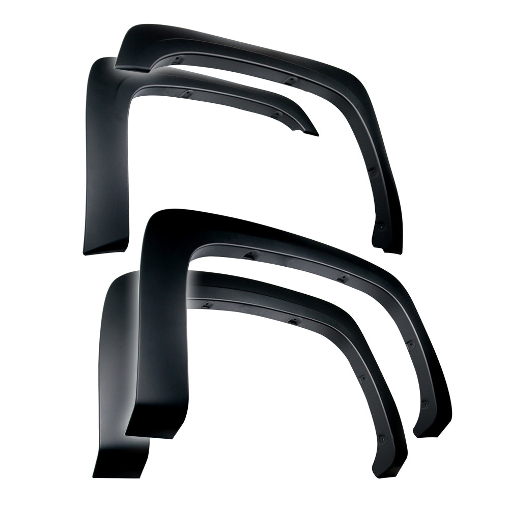 Tyger Auto, Tyger OE Style Fender Flares Chevy Silverado 6.5' or 8' Bed (07-13) 4PC Paintable Fine-Texture Matte Blk