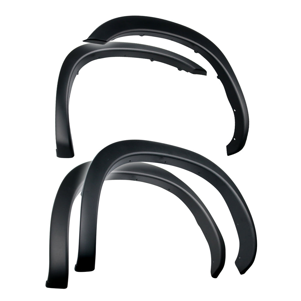 Tyger Auto, Tyger OE Style Fender Flares Dodge Ram 6.5' Bed (02-09) 4PC Paintable Fine-Textured Matte Black