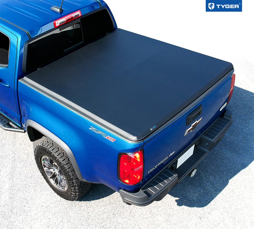 Tyger Auto, Tyger Tonneau Cover Chevy Colorado / GMC Canyon [6'2" Bed] Fleetside (15-22) T3 Soft Tri-Fold