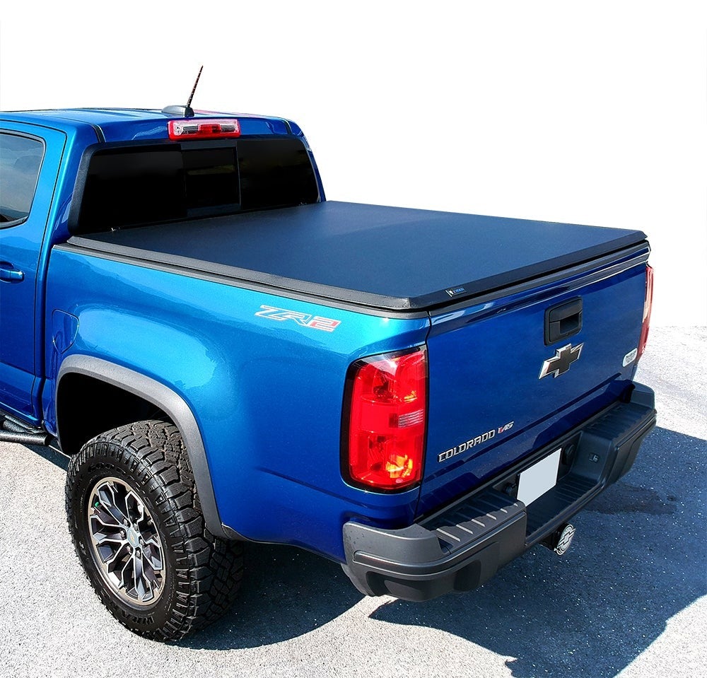 Tyger Auto, Tyger Tonneau Cover Chevy Colorado / GMC Canyon [6'2" Bed] Fleetside (15-22) T3 Soft Tri-Fold