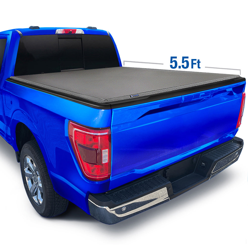 Tyger Auto, Tyger Tonneau Cover Ford F150 [5.5' Bed] Styleside (2009-2014) T3 Soft Tri-Fold