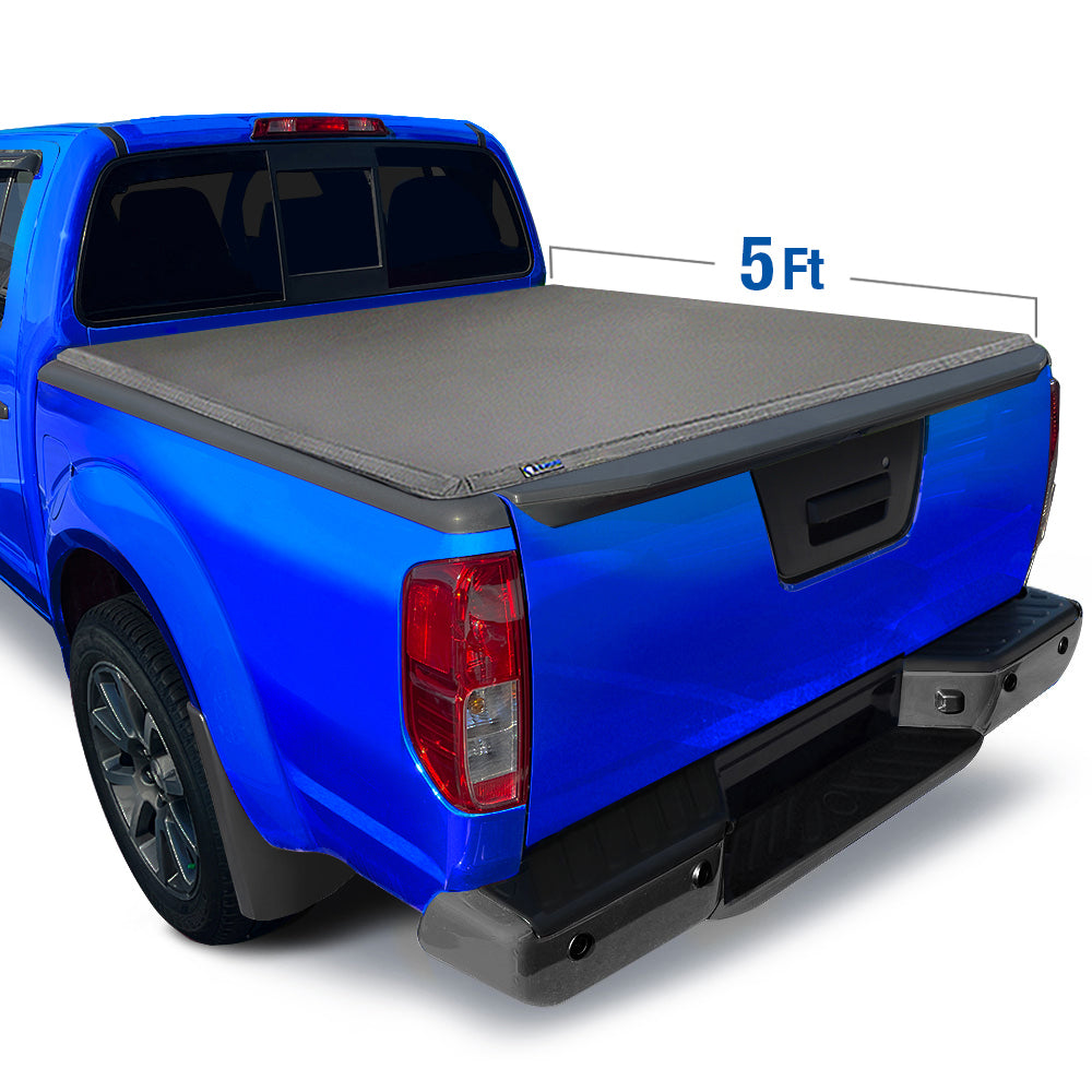 Tyger Auto, Tyger Tonneau Cover Nissan Frontier [5' Bed] Styleside (2005-2022) T3 Soft Tri-Fold