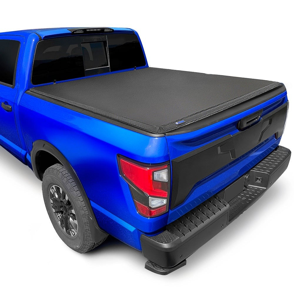 Tyger Auto, Tyger Tonneau Cover Nissan Titan w/o Titan Box [5.5' Bed] Fleetside (04-15) T3 Soft Tri-Fold