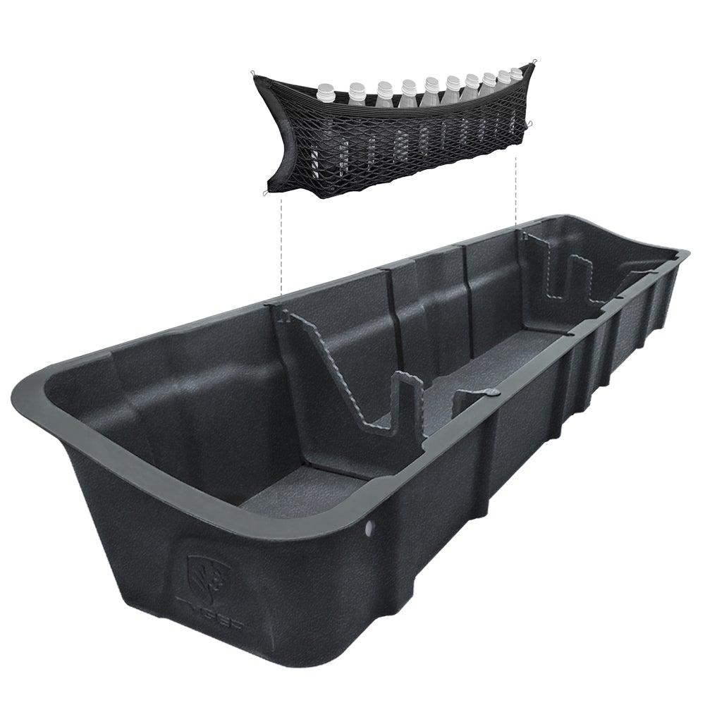 Tyger Auto, Tyger Under Seat Storage Box Ford F250 I F350 I F450 I F550 Super Duty Crew Cab (17-20) Black