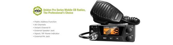 Uniden, Uniden 40 Channel Compact Mobile CB Radio - PRO505XL