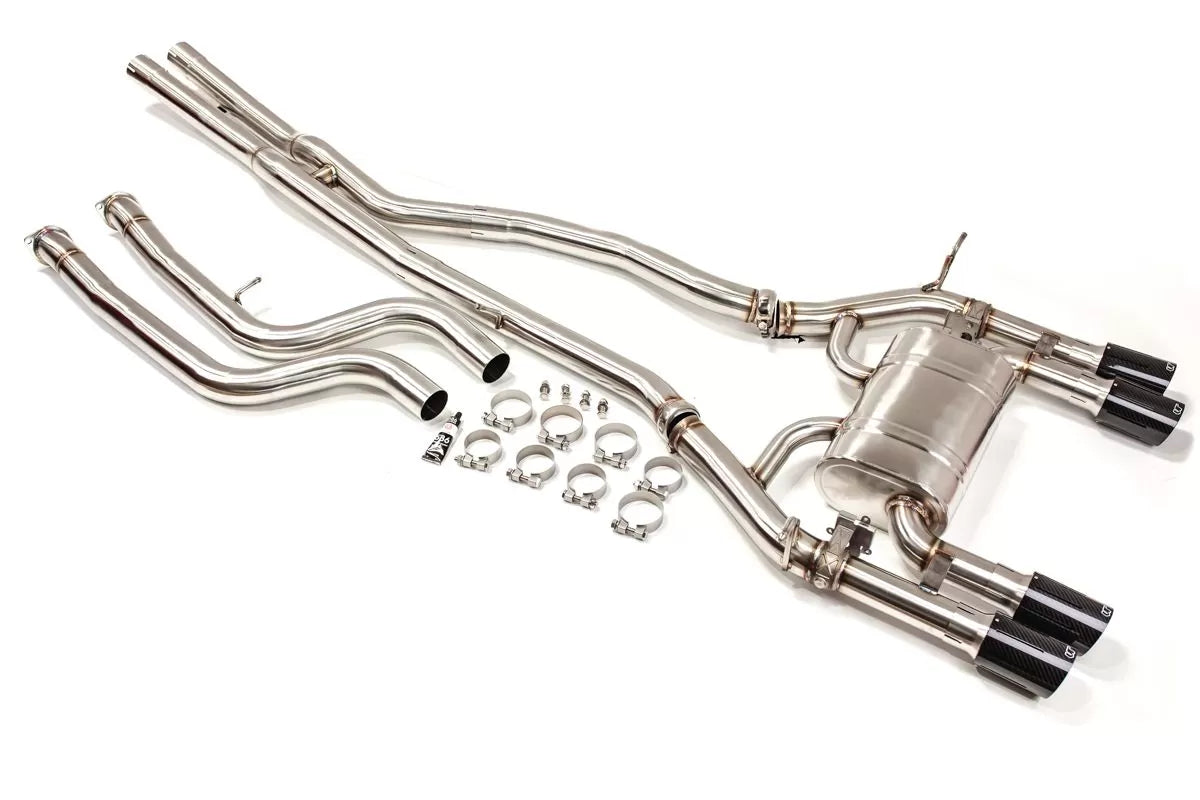 VRP, VRP Exhaust BMW M3 / M4 F82/F83 (15-20) 2.75" 304 Stainless or Titanium Valvetronic Catback w/ Quad Tips