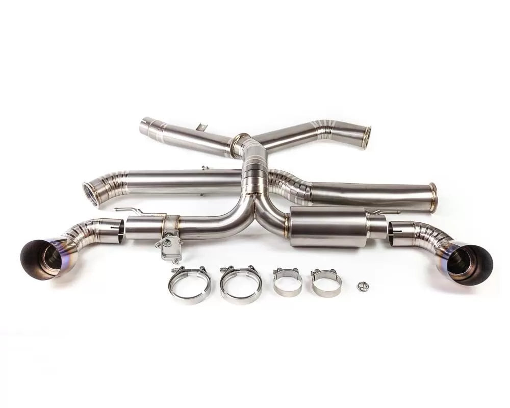 VRP, VRP Valvetronic Exhaust Toyota A90 Supra (2020-2023) 3.5" Titanium Catback w/ Blue Tips