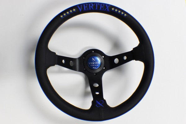 Vertex, Vertex Deep Dish Steering Wheel (10 Star Edition 330mm) Blue / Gold / Red