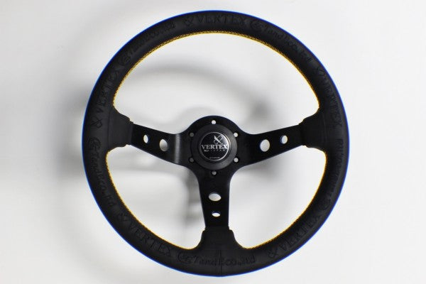 Vertex, Vertex Steering Wheel ("King" 330mm)  Black Leather or Black Suede