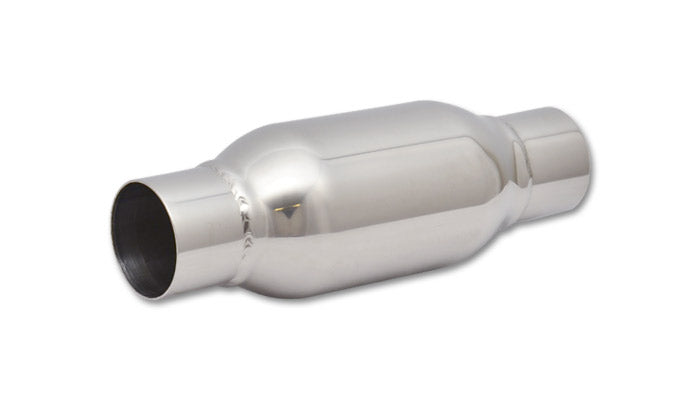 Vibrant Performance, Vibrant Bottle Style Exhaust Resonator (2.5" Inlet/Outlet 12" Long) Stainless 1792