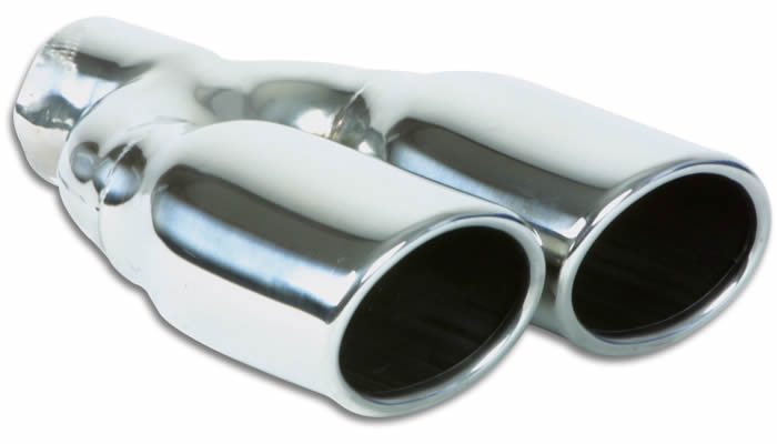 Vibrant Performance, Vibrant Weld-On Exhaust Tips (Dual 3.25"x2.75" Oval Stainless) 1335