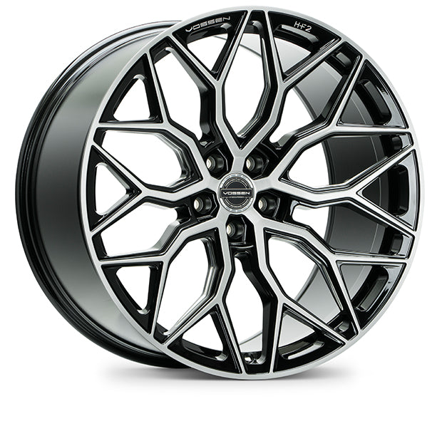 Vossen, Vossen HF-2 Wheels (19x8.5 / 5x112 / Deep or Flat Face / 66.5) [Brushed Gloss Black] ET+30 / ET+38 / ET+40 / ET+45 Offset