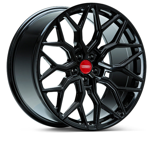 Vossen, Vossen HF-2 Wheels (20x9 / 5x120 / ET35 Offset/ Flat Face / 66.9) Gloss Black