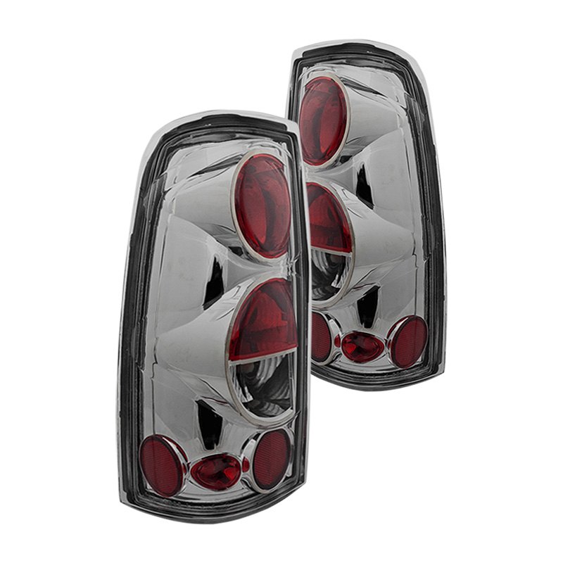 Winjet, Winjet Altezza Tail Lights Chevy Silverado (1999-2006) Chrome / Black / Glossy Black