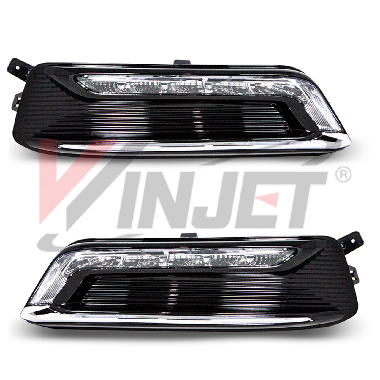 Winjet, Winjet DRL Fog Lights Chevy Impala (2014-2020) Clear Lens