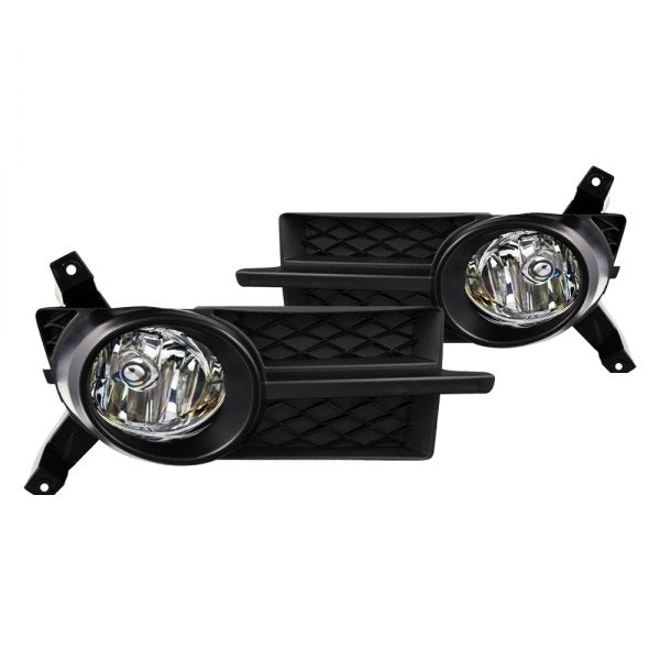 Winjet, Winjet Euro Fog Lights Chevy Aveo (2007-2011) [Wiring Kit Included] Clear