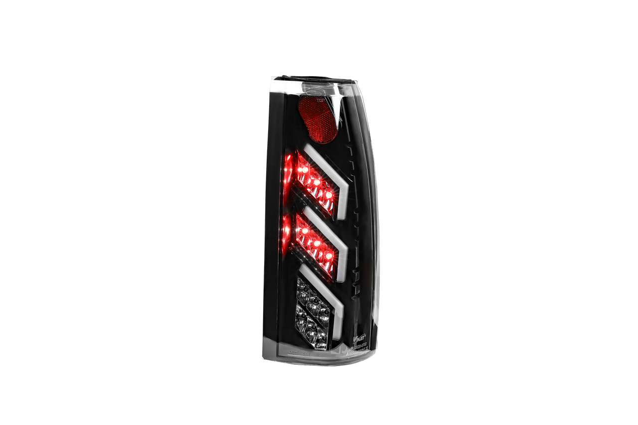 Winjet, Winjet LED Tail Lights Cadillac Escalade (1999-2000) Black/Smoke or Glossy Black/Clear