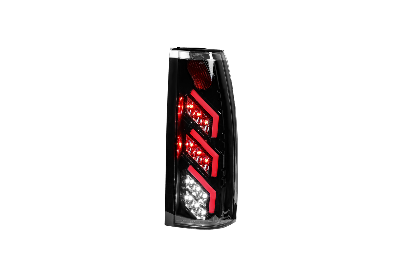 Winjet, Winjet LED Tail Lights Cadillac Escalade (1999-2000) Black/Smoke or Glossy Black/Clear