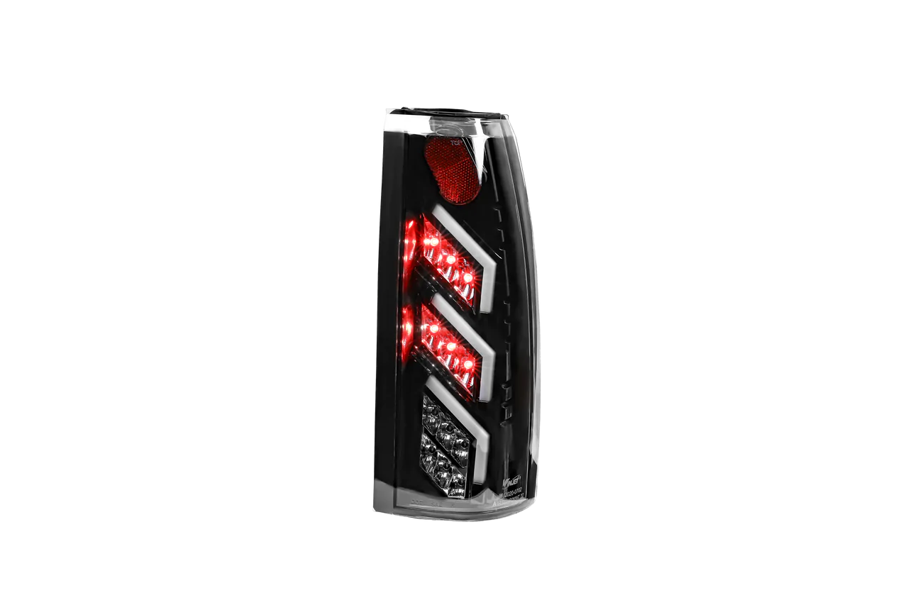 Winjet, Winjet LED Tail Lights Chevy Blazer (1992-1994) Black/Smoke or Glossy Black/Clear