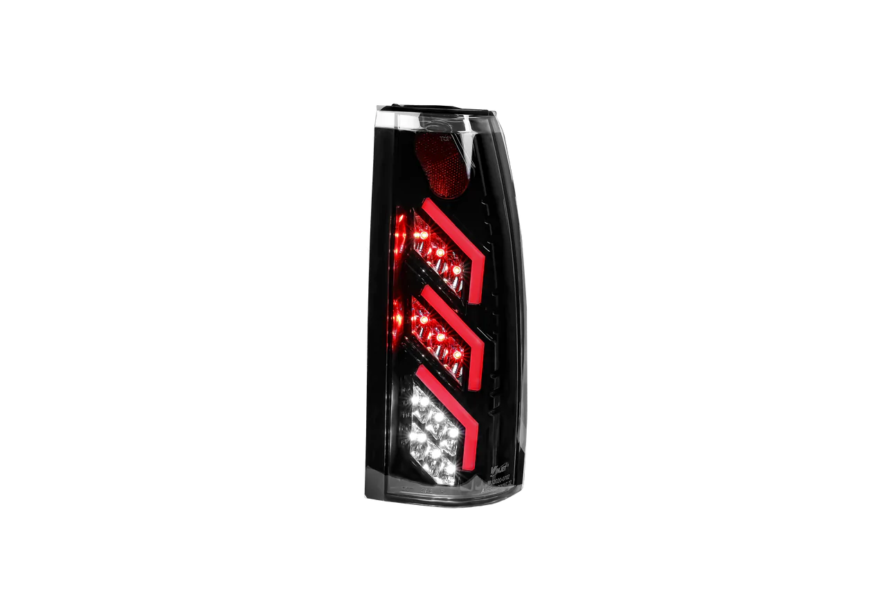 Winjet, Winjet LED Tail Lights Chevy Blazer (1992-1994) Black/Smoke or Glossy Black/Clear