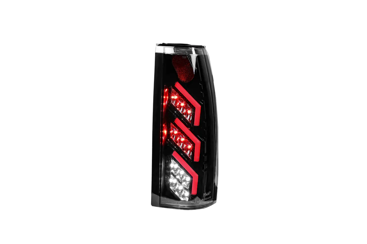 Winjet, Winjet LED Tail Lights Chevy / GMC C/K Series (88-98) Black/Smoke or Glossy Black/Clear