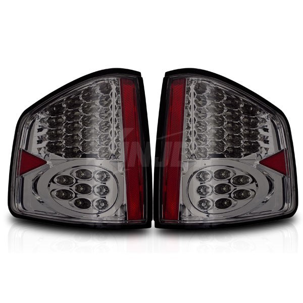 Winjet, Winjet LED Tail Lights Chevy S10 / GMC Sonoma (1994-2004) Chrome Smoke