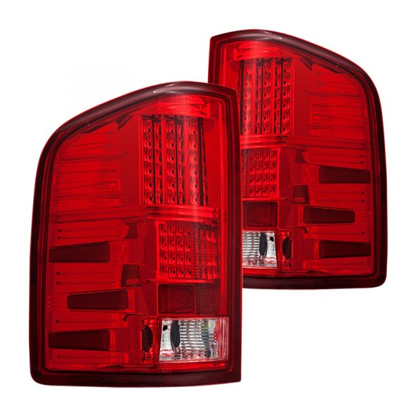 Winjet, Winjet LED Tail Lights Chevy Silverado (2007-2013) Smoke / Clear / Red