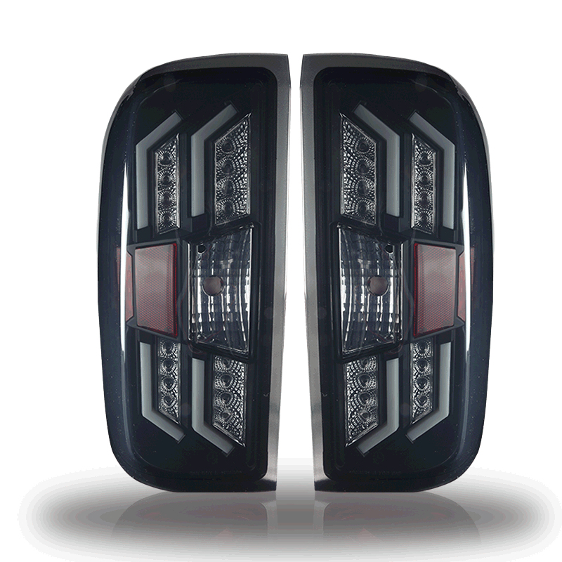 Winjet, Winjet LED Tail Lights Chevy Silverado (2014-2017) Gloss Black / Red / Smoke