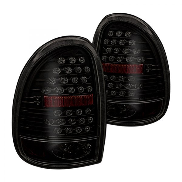 Winjet, Winjet LED Tail Lights Chrysler Town & Country (96-00) Glossy Black / Clear or Black / Smoke