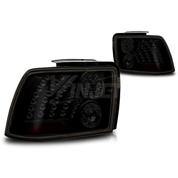 Winjet, Winjet LED Tail Lights Ford Mustang (1999-2004) Black/Smoke