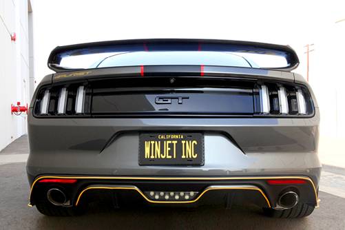 Winjet, Winjet LED Tail Lights Ford Mustang S550 (2015-2022) Sequential Turn Signal - Gloss Black