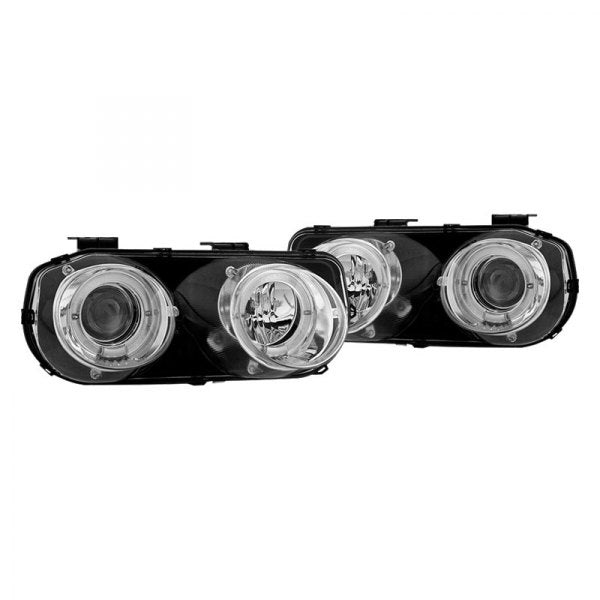 Winjet, Winjet Projector Headlights Acura Integra (1994-1997) Halo LED - Black or Chrome