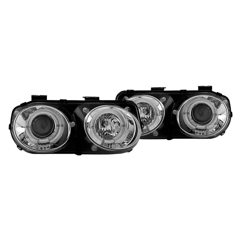 Winjet, Winjet Projector Headlights Acura Integra (1998-2001) Halo LED - Black or Chrome