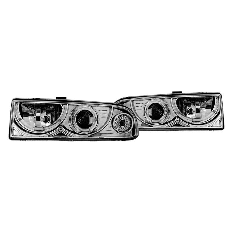 Winjet, Winjet Projector Headlights Chevy Blazer (1998-2005) Halo LED - Black or Chrome