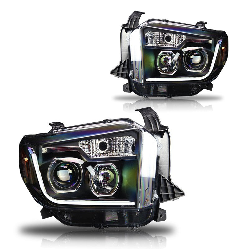 Winjet, Winjet Projector Headlights Toyota Tundra (2014-2019) DRL LED - Black or Chrome