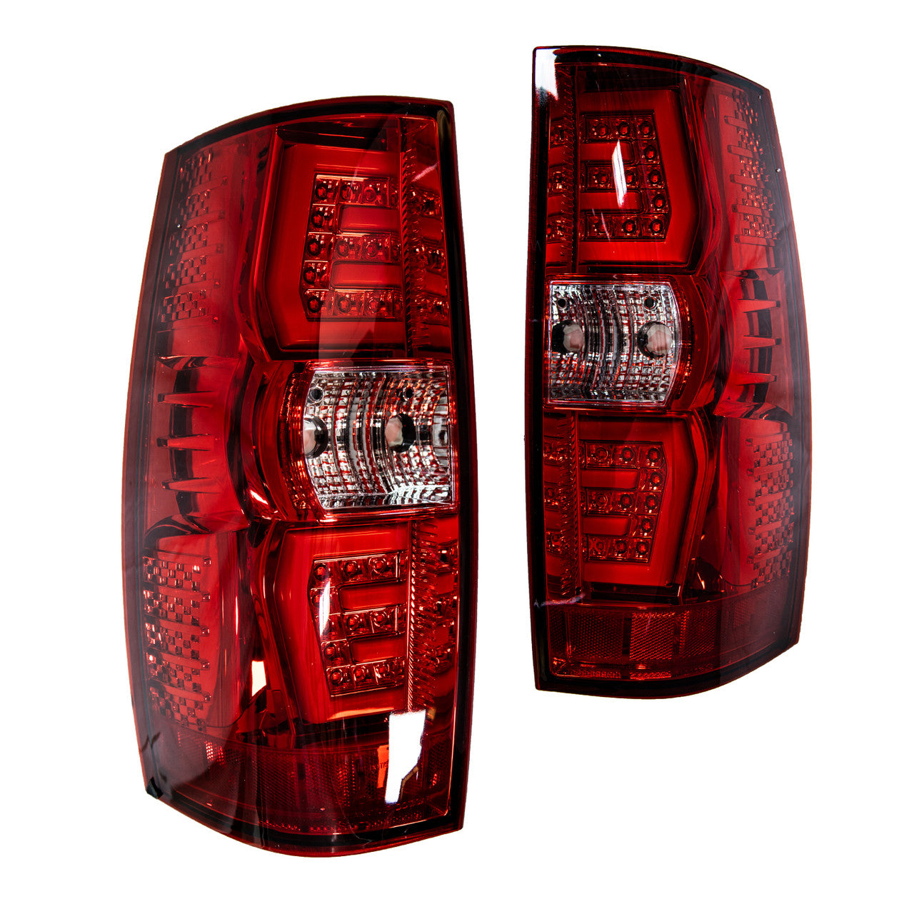 Winjet, Winjet Renegade LED Tail Lights Chevy Suburban/ Tahoe (07-14) w/ LED Lightbars & Sequential Turn Signals