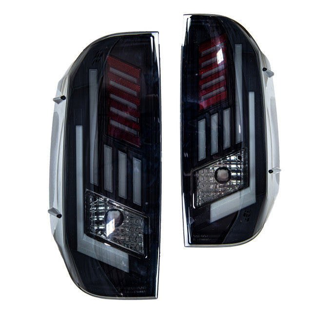 Winjet, Winjet Renegade LED Tail Lights Toyota Tundra (14-18) w/ LED Lightbars & Sequential Turn Signals