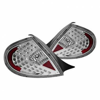 Winjet, Winjet Tail Lights Dodge Neon (2000-2002) Chrome/Clear