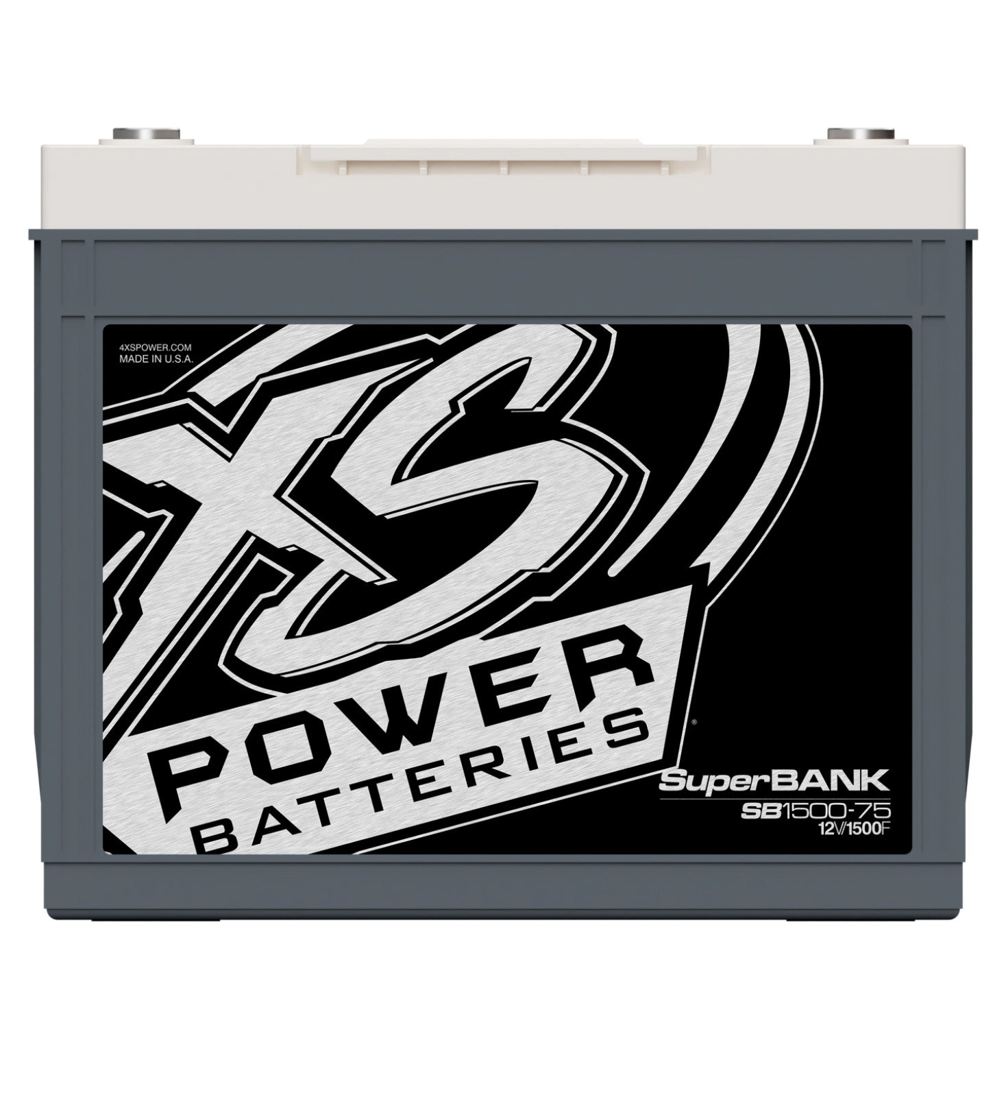 XS Power Batteries, XS Power 12V Super Bank Capacitor Battery w/ M6 Terminal Bolts 30000 Max Amps SB1500-75