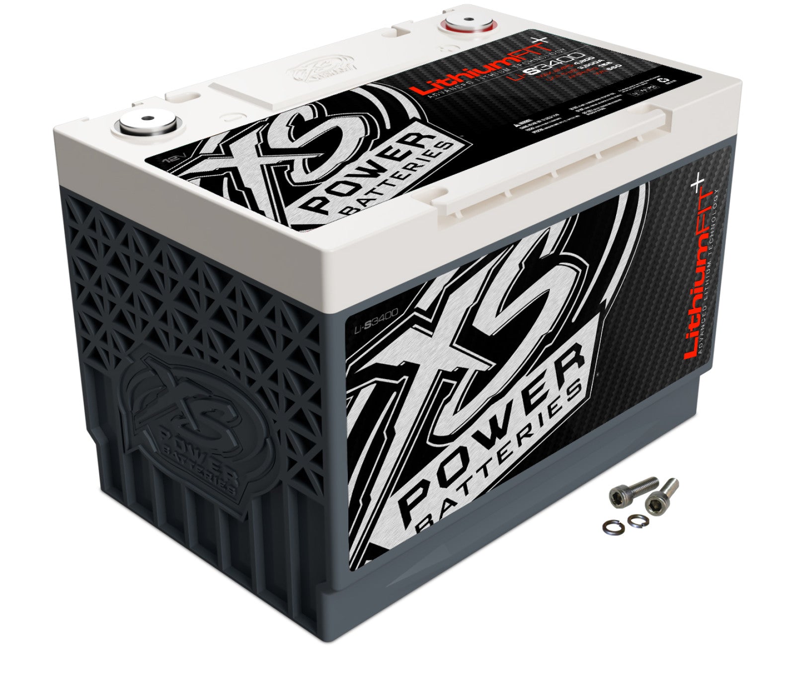 XS Power Batteries, XS Power Lithium Racing 12V Battery w/ M6 Terminal Bolts 4800 Max Amps Li-S3400