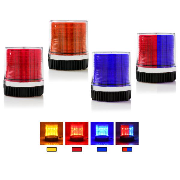 Xprite USA, Xprite 12 LED 6W LED Magnetic Mount Strobe and Rotating Beacon Light - Blue / Red / Red-Blue / Amber