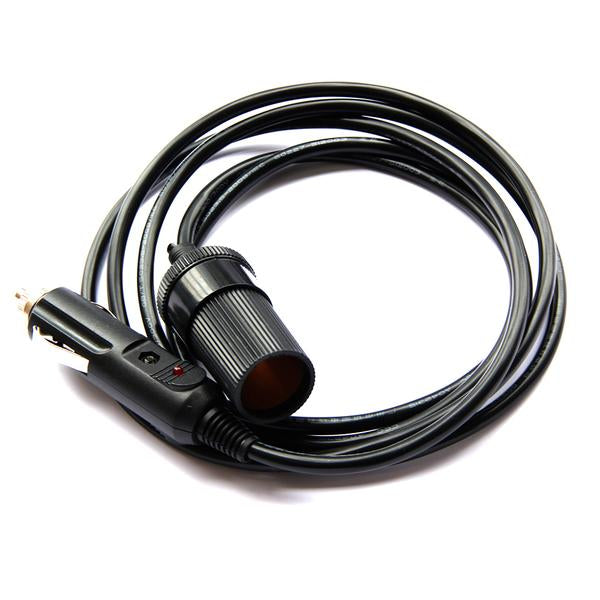 Xprite USA, Xprite 12V 6.5' Cigarette Extender Extension Cord/Cable/Wire with Cigarette Lighter Plug - CIGA-EXT-001-2M